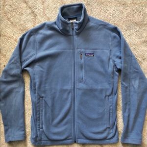 Patagonia blue zip up fleece